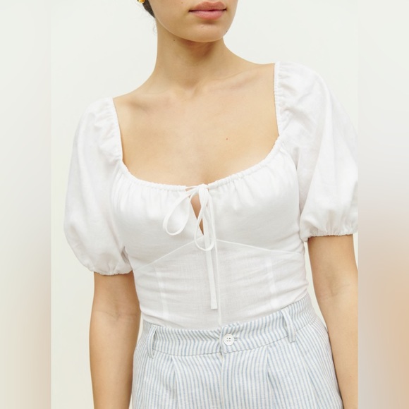 Reformation Rory Linen Top - Picture 2 of 8